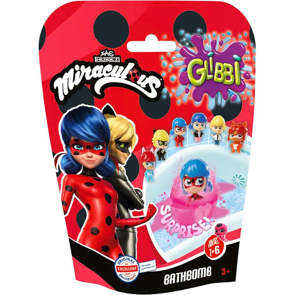 Glibbi Miraculous изненадваща бомба за баня - Simba Toys изображение 1