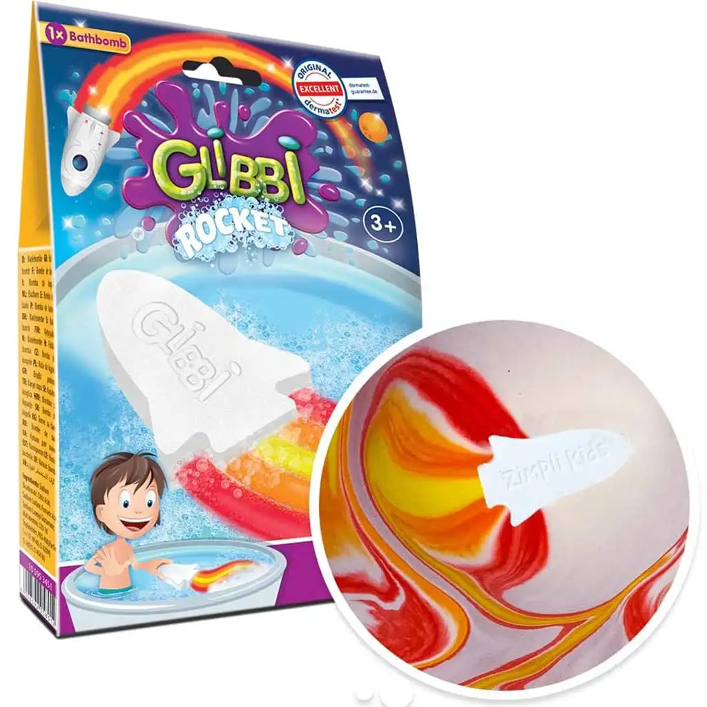 Glibbi Rocket: Ракета форма за баня с цветни пламъци - Simba toys изображение 1