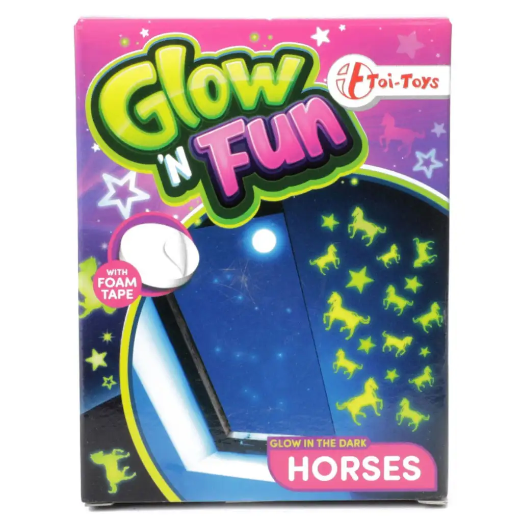 Glow'N Fun Конски флуоресцентен декор стикер изображение 1