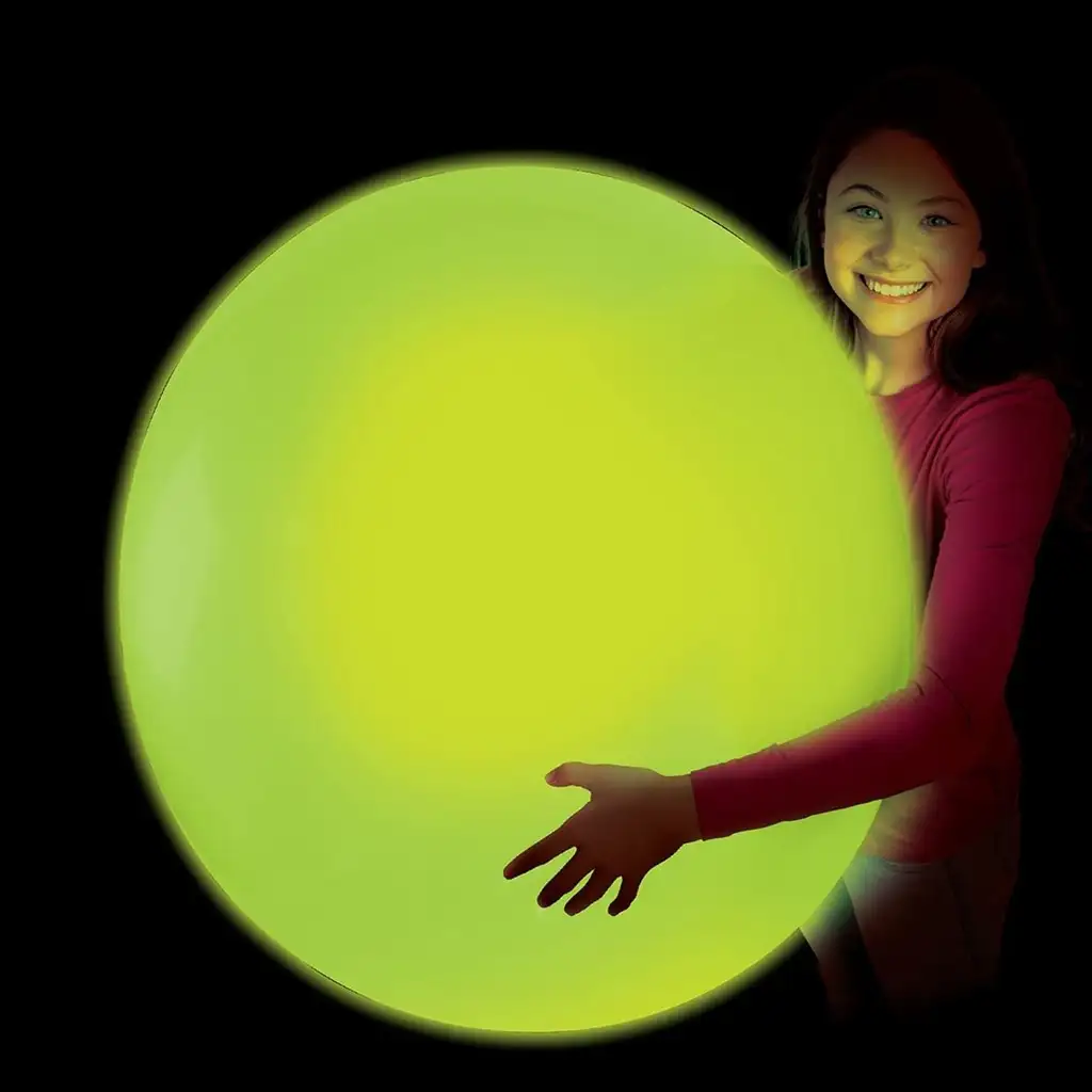 Glowzilla Wubble светеща балонна топка неон зелена 75см изображение 2