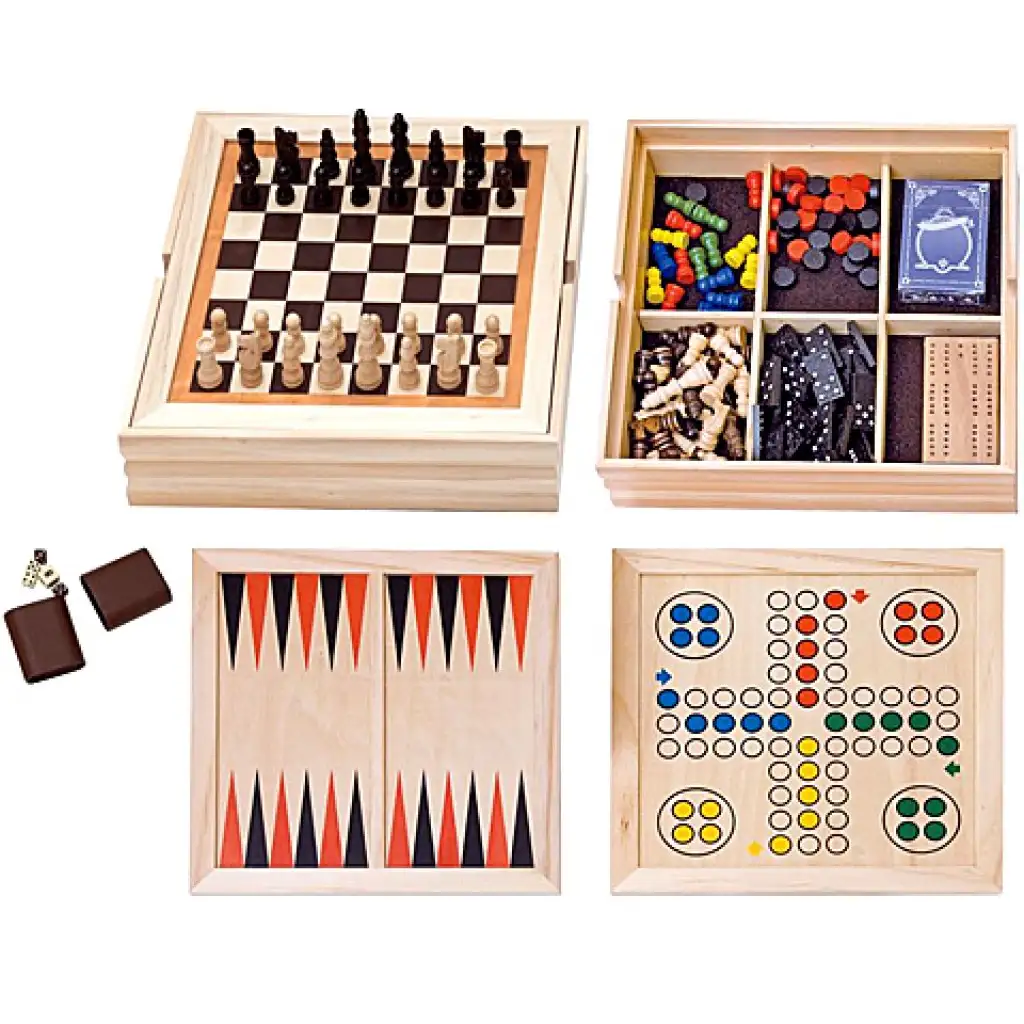 Голям комплект дървени играчки изображение 1