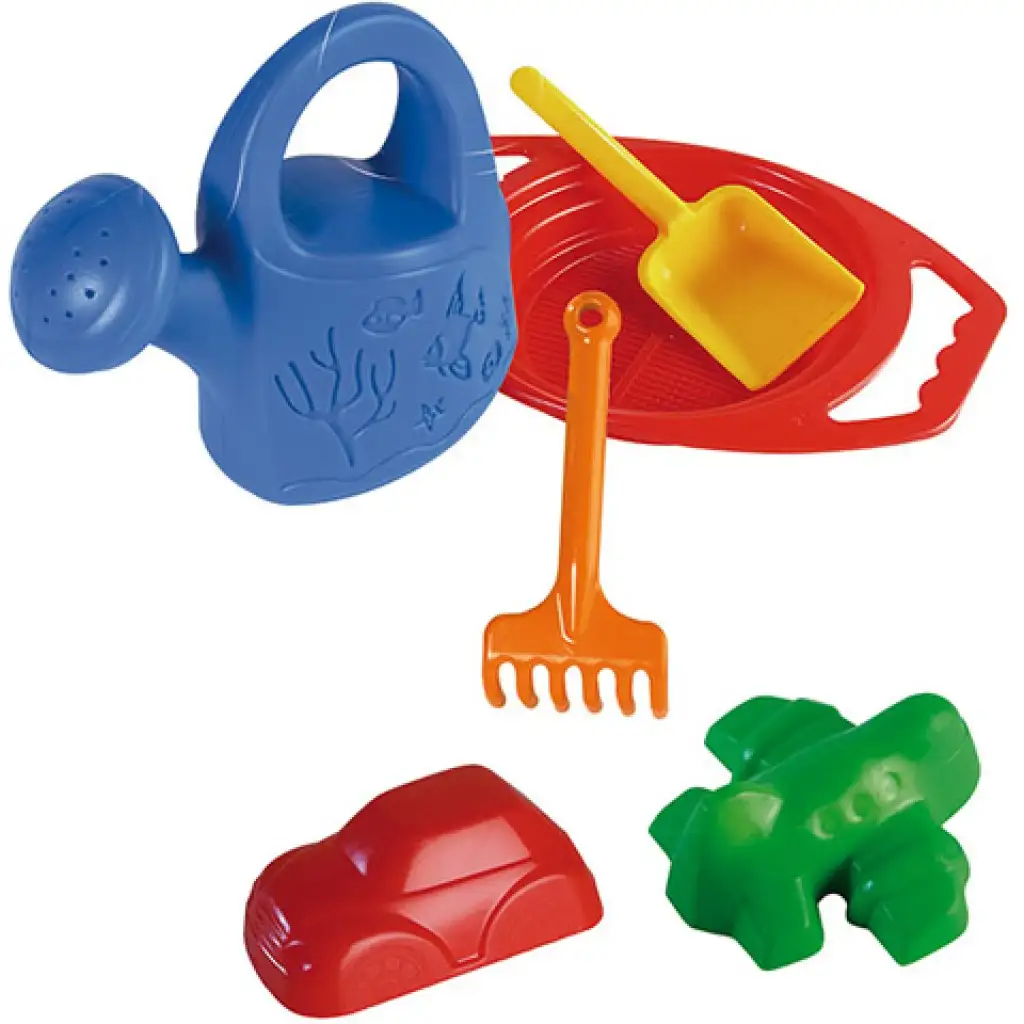 Голям комплект за пясъчник с цедка и поливна каничка - D-Toys изображение 1