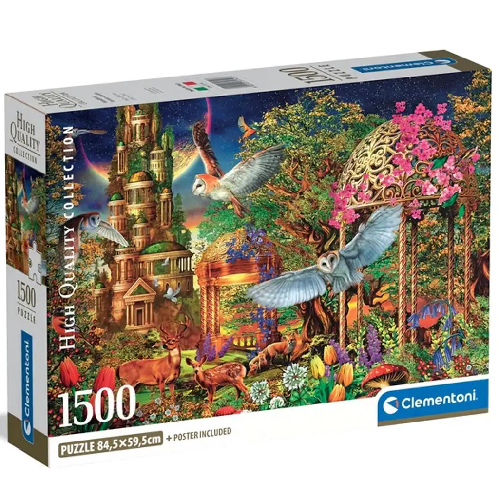 Горски фантазийна градина 1500бр. HQC компактен пъзел - Clementoni изображение 1