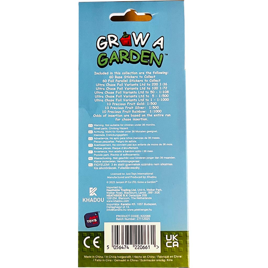 Grow A Garden Карта за стикери в кутия с бонус карта изображение 2