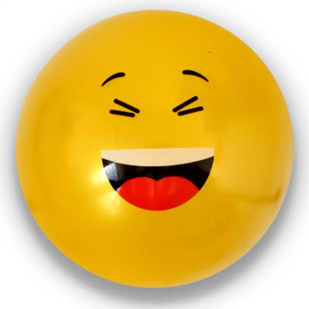 Гумена топка с Emoji мотиви в различни варианти 23см изображение 4