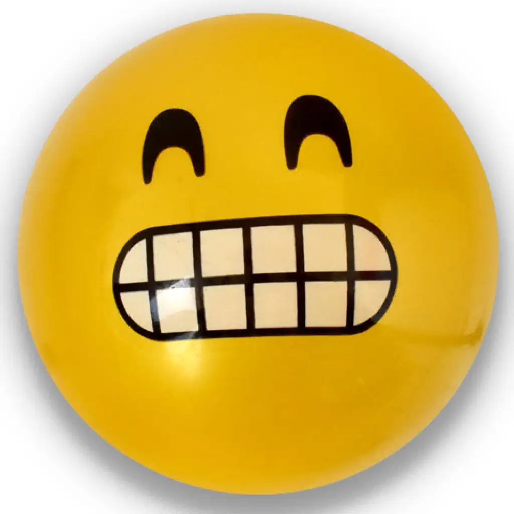 Гумена топка с Emoji мотиви в различни варианти 23см изображение 5