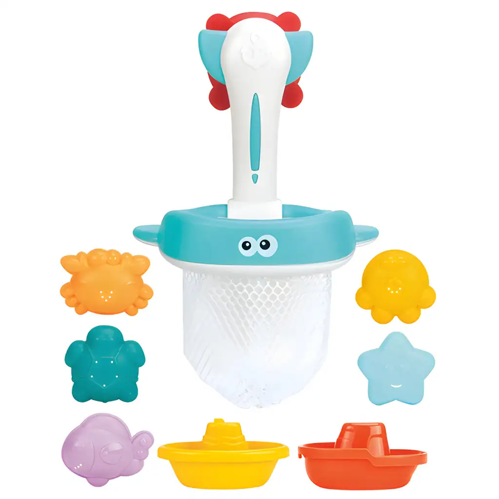 Happy World: Играчка за баня с морски животни и мрежа изображение 2