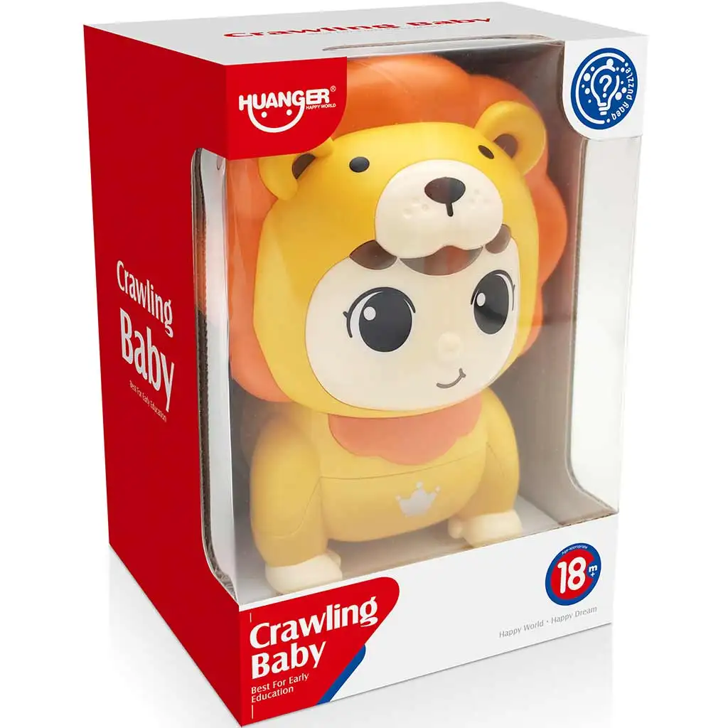 Happy World: Лъвски костюм за пълзяща бебе 13x17см изображение 3