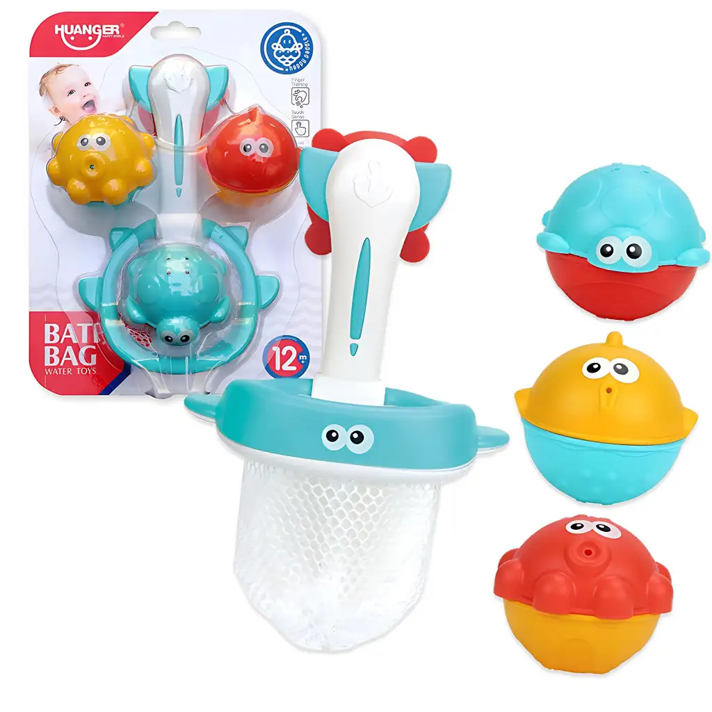 Happy World: Риболовна игра с морски животни за баня изображение 1