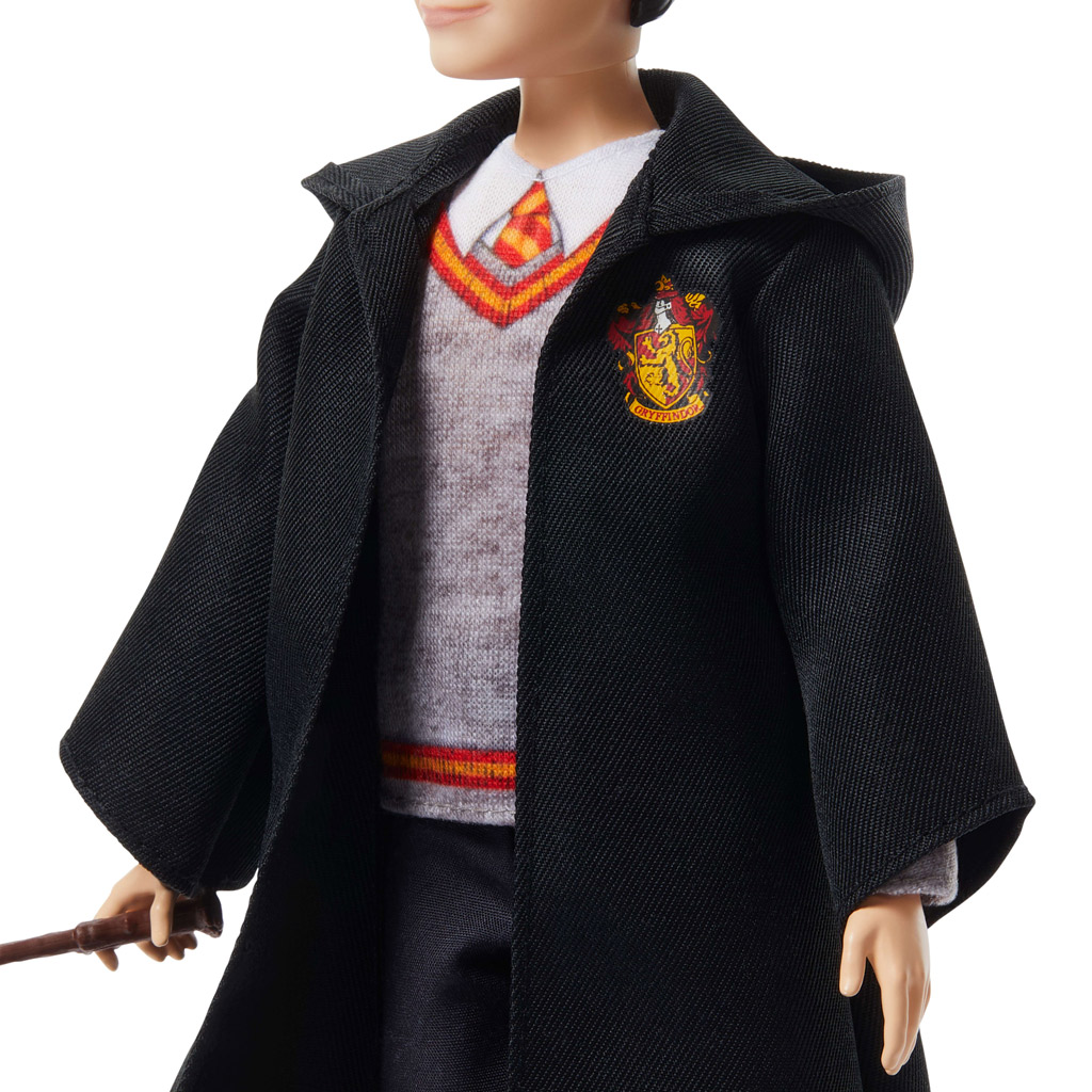 Хари Потър: Хари кукла в мантия с вълшебна пръчка - Mattel изображение 3