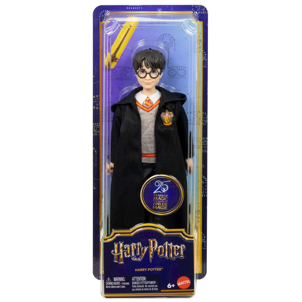 Хари Потър: Хари кукла в мантия с вълшебна пръчка - Mattel изображение 1