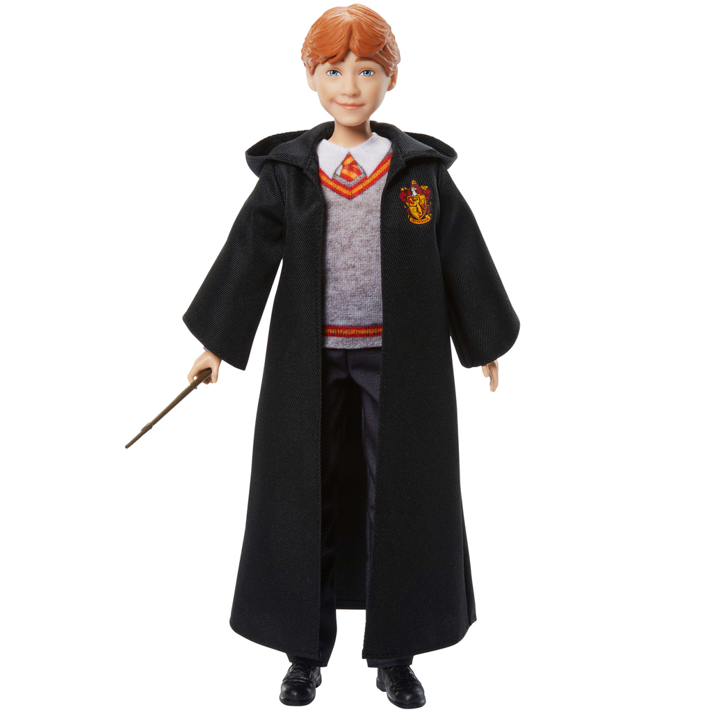 Хари Потър: Рон Уизли кукла с мантия и вълшебна пръчка - Mattel изображение 2