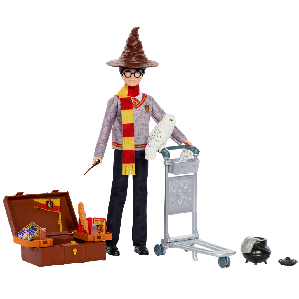 Harry Potter 9 и 3/4. перон комплект за игра с кукла Harry – Mattel изображение 2