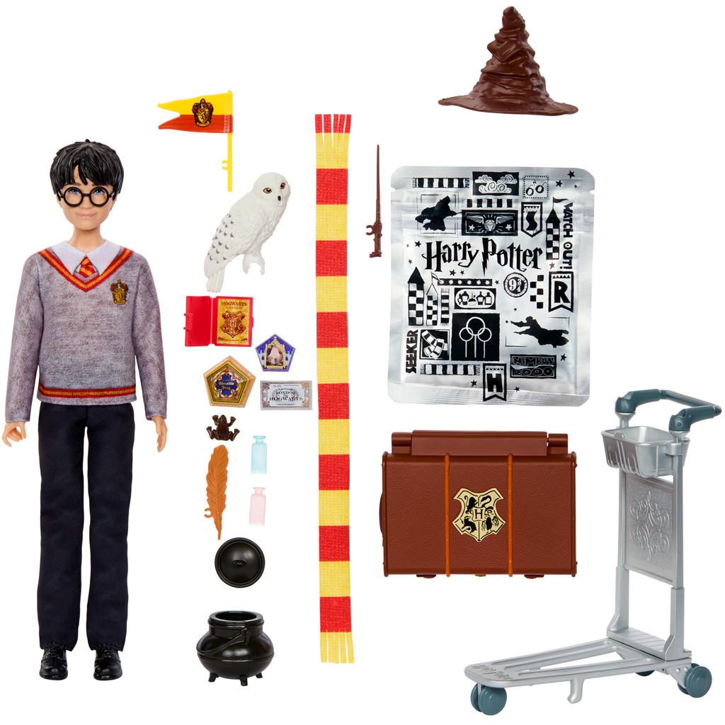 Harry Potter 9 и 3/4. перон комплект за игра с кукла Harry – Mattel изображение 1