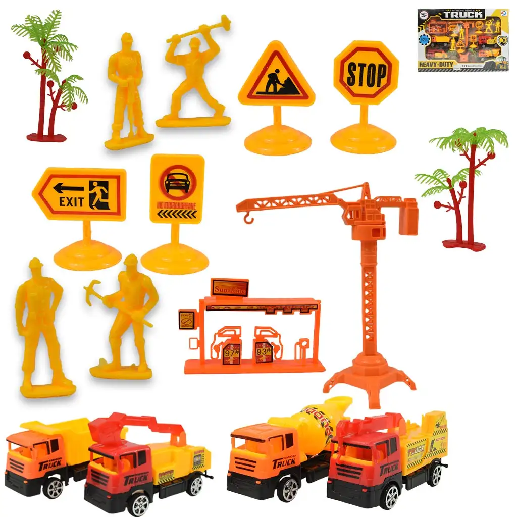 Heavy Duty: Играчка комплект за строителство с колички и аксесоари изображение 1