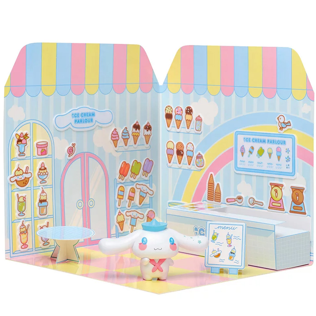 Hello Kitty: Cinnamoroll сладоледена фигура с къща за стикери - Comansi изображение 3