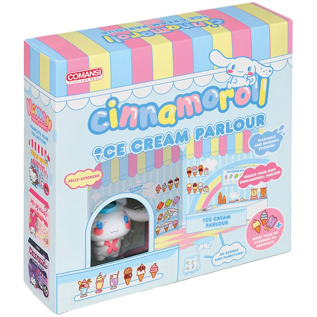 Hello Kitty: Cinnamoroll сладоледена фигура с къща за стикери - Comansi изображение 1