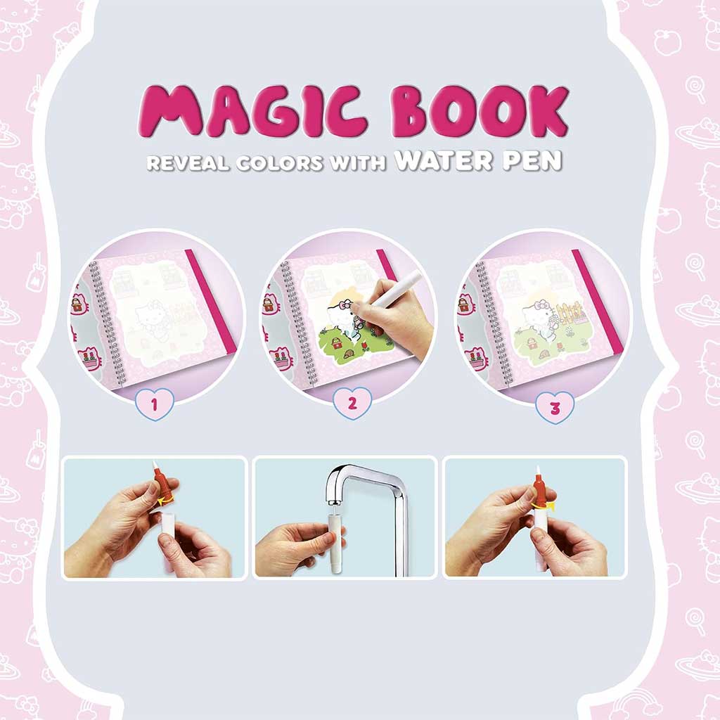 Hello Kitty Магическа книга за рисуване с вода - Lisciani изображение 3
