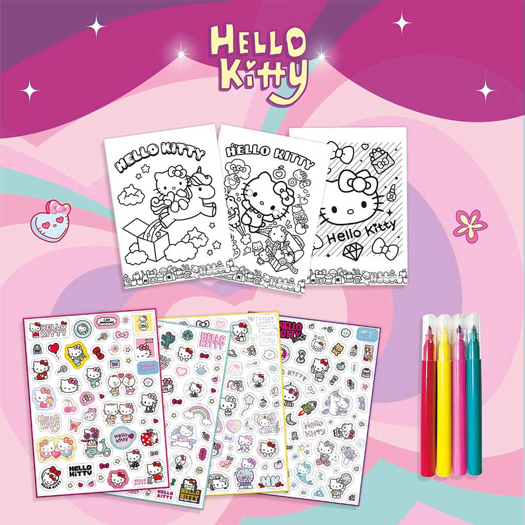 Hello Kitty Оцветяване с стикери - Lisciani изображение 3