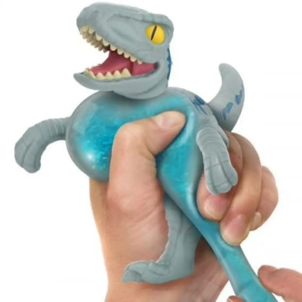 Heroes of Goo Jit Zu Jurassic World Син Велосираптор играчка изображение 3