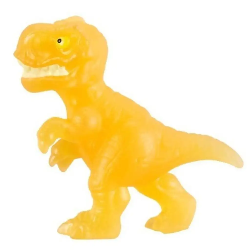 Heroes of Goo Jit Zu Minis: Jurassic World цвят на кехлибар T-Rex мини динозавър фигура изображение 1