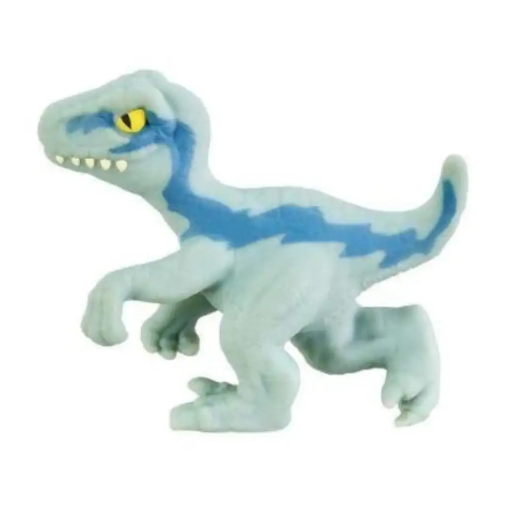 Heroes of Goo Jit Zu Minis: Jurassic World Син велоцираптор мини динозавър фигура изображение 1