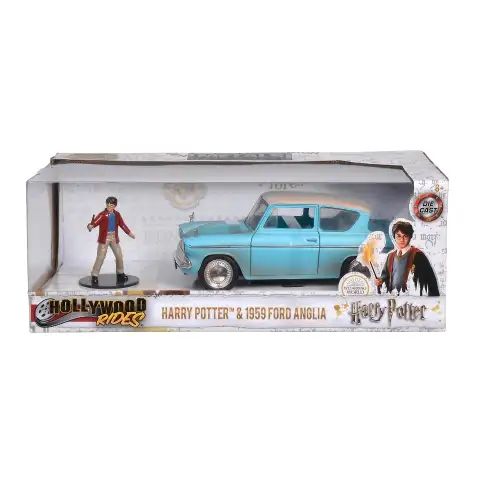 Hollywood Rides - Хари Потър: 1959 Ford Anglia метален автомобилен модел 1/24 - Simba Toys изображение 3