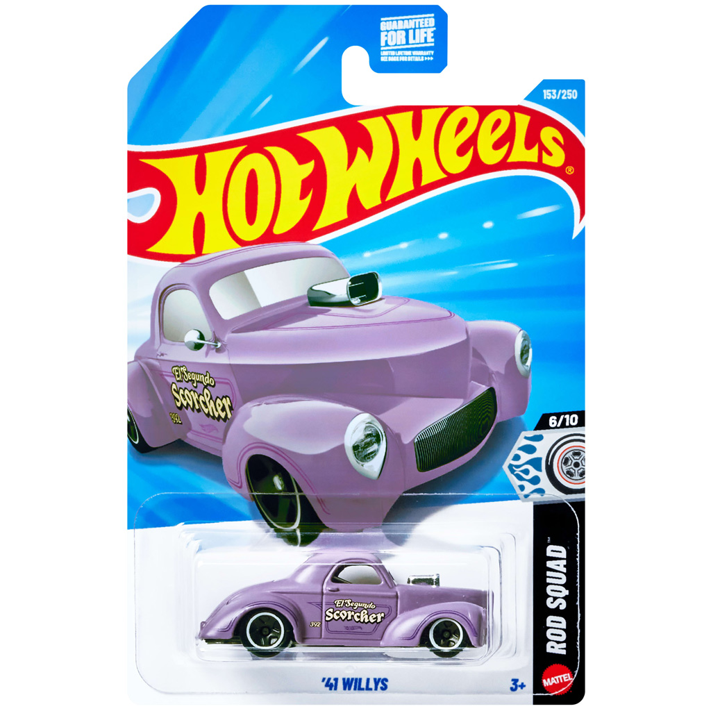 Hot Wheels: ’41 Willys количка 1/64 – Mattel изображение 1