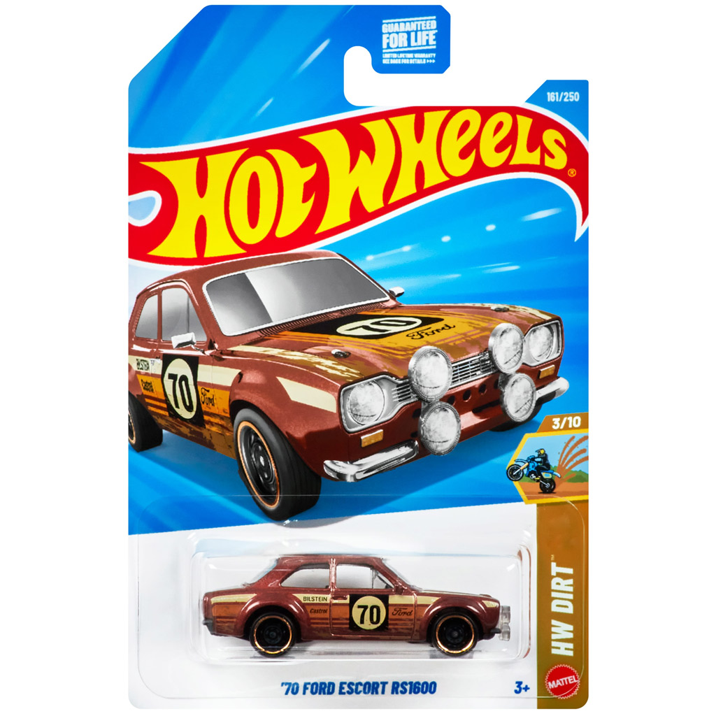 Hot Wheels: '70 Ford Escort RS 1600 количка 1/64 - Mattel изображение 1
