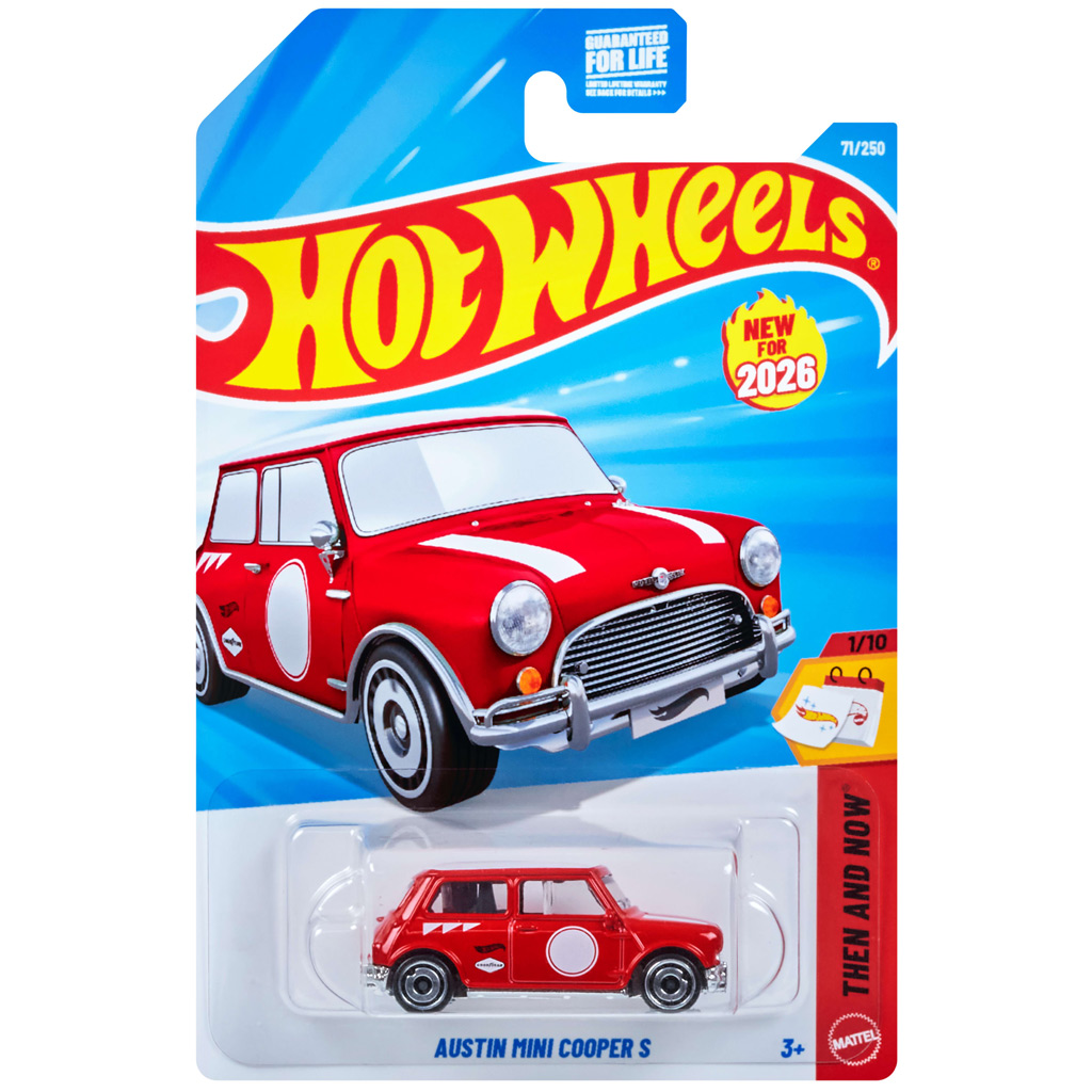 Hot Wheels: Austin Mini Cooper S количка 1/64 - Mattel изображение 1
