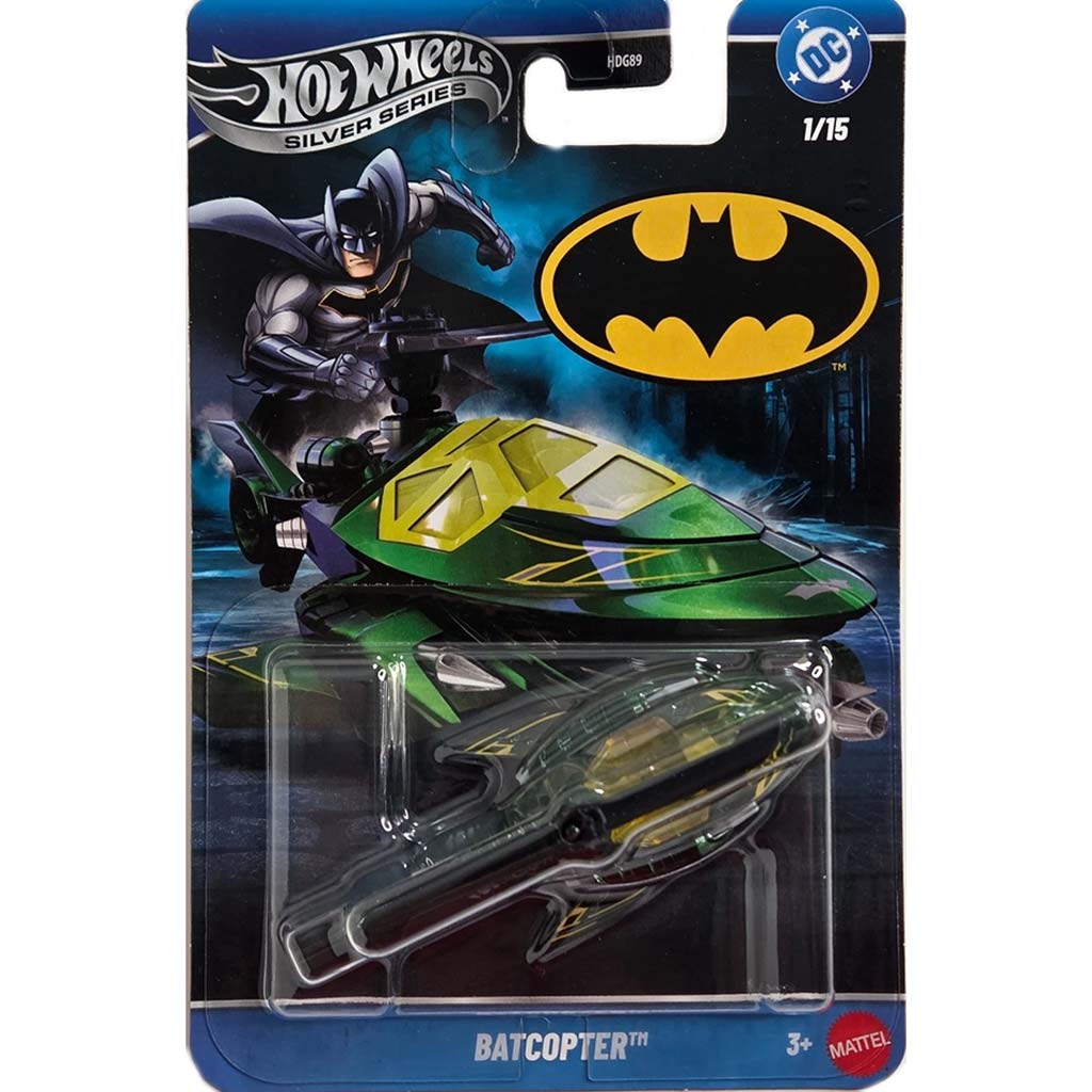 Hot Wheels Batman: Batcopter превозно средство 1/64 - Mattel изображение 1