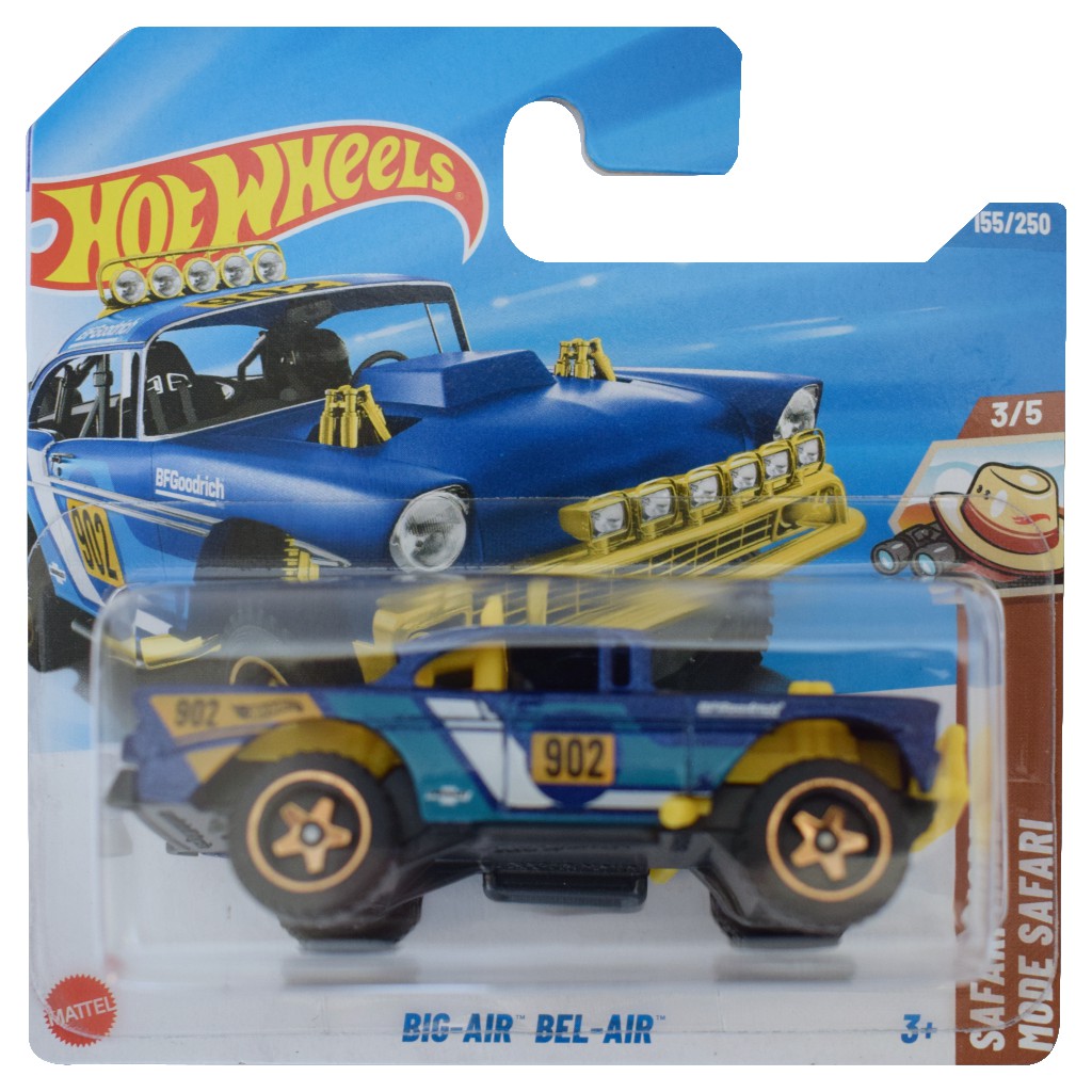 Hot Wheels: Big-Air Bel-Air синьо малко автомобилче 1/64 - Mattel изображение 1