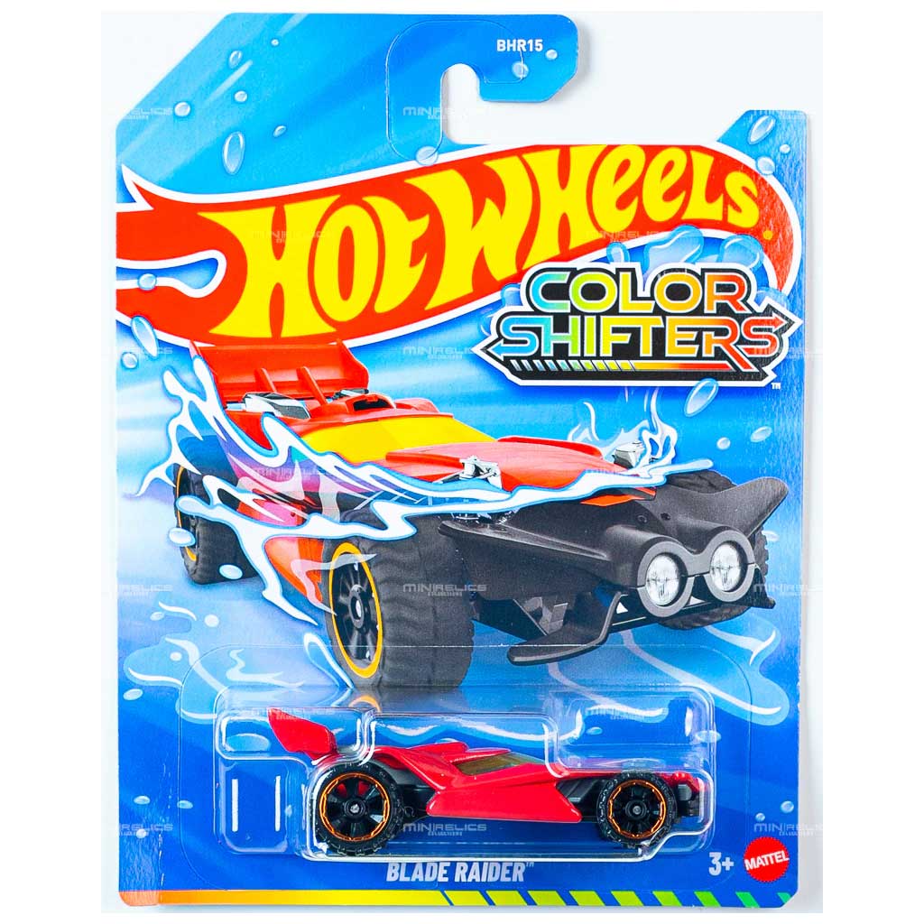 Hot Wheels: Blade Raider цветен малък автомобил 1/64 - Mattel изображение 1