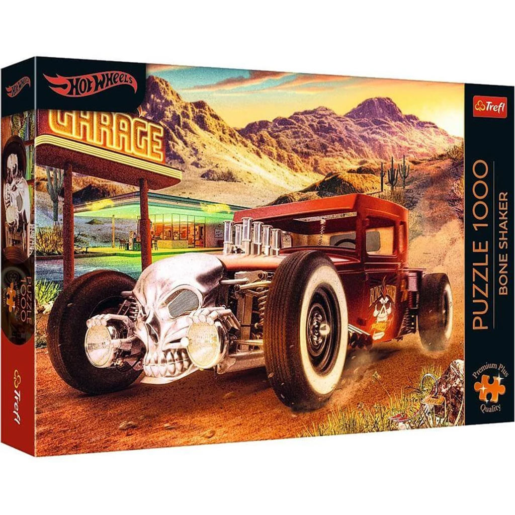 Hot Wheels: Bone Shaker 1000 части Premium Plus пъзел - Trefl изображение 1