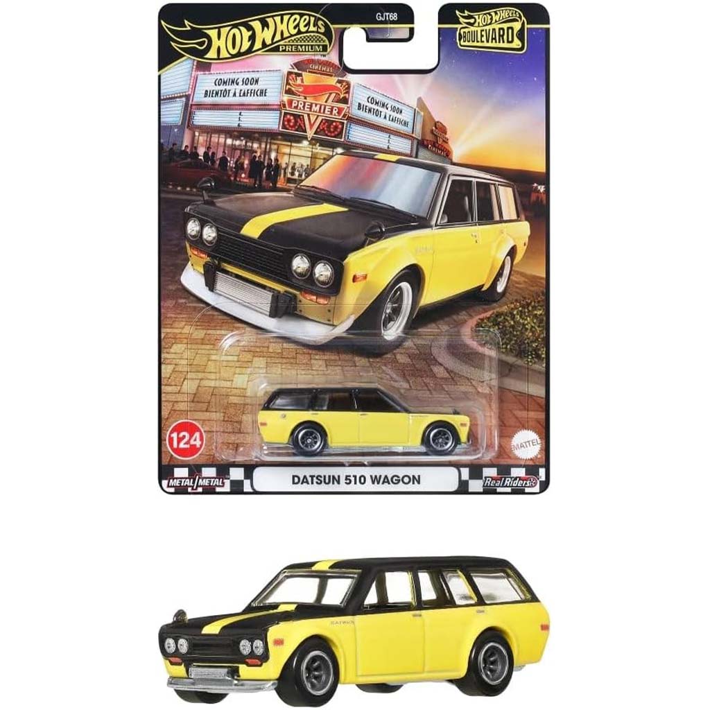 Hot Wheels Boulevard: Datsun 510 wagon количка 1/64 - Mattel изображение 1