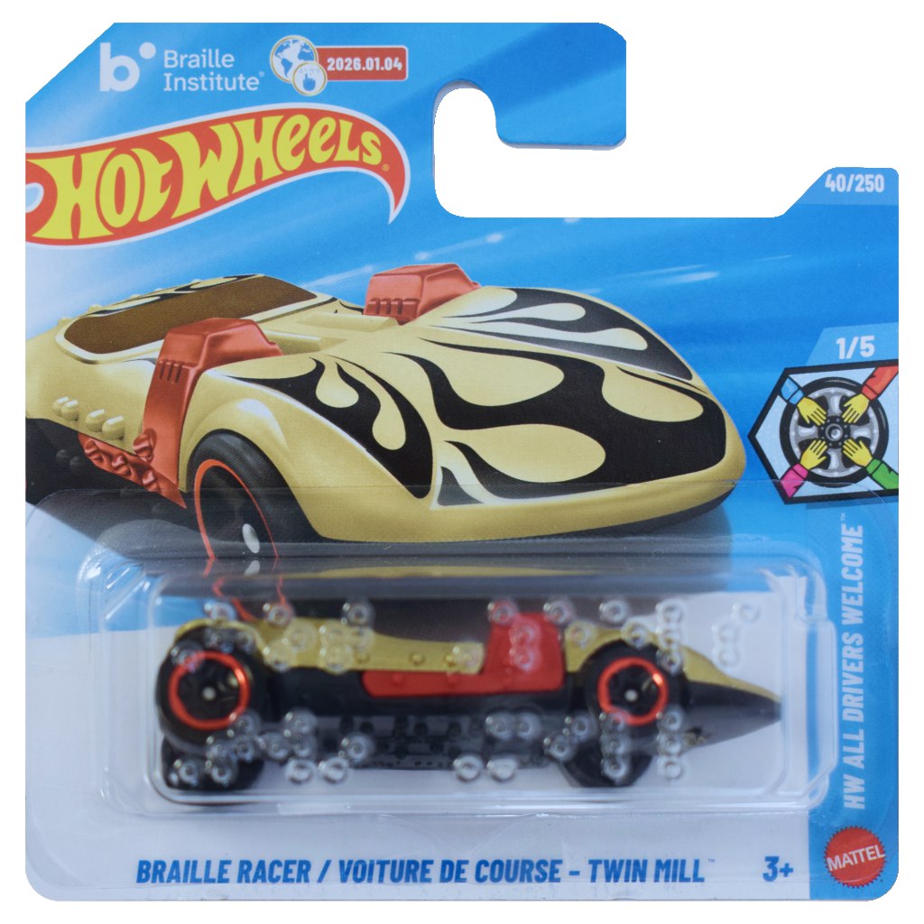 Hot Wheels: Braille Racer / Voiture De Course - Twin Mill количка 1/64 - Mattel изображение 1