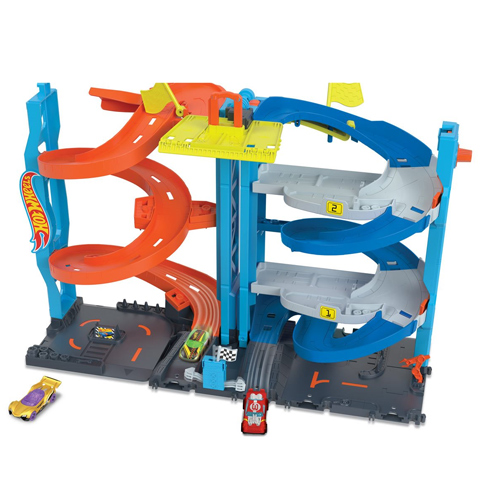 Hot Wheels City: 2 в 1 състезателна кула комплект за игра - Mattel изображение 2