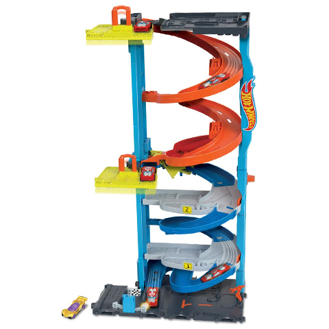 Hot Wheels City: 2 в 1 състезателна кула комплект за игра - Mattel изображение 3