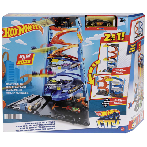 Hot Wheels City: 2 в 1 състезателна кула комплект за игра - Mattel изображение 1