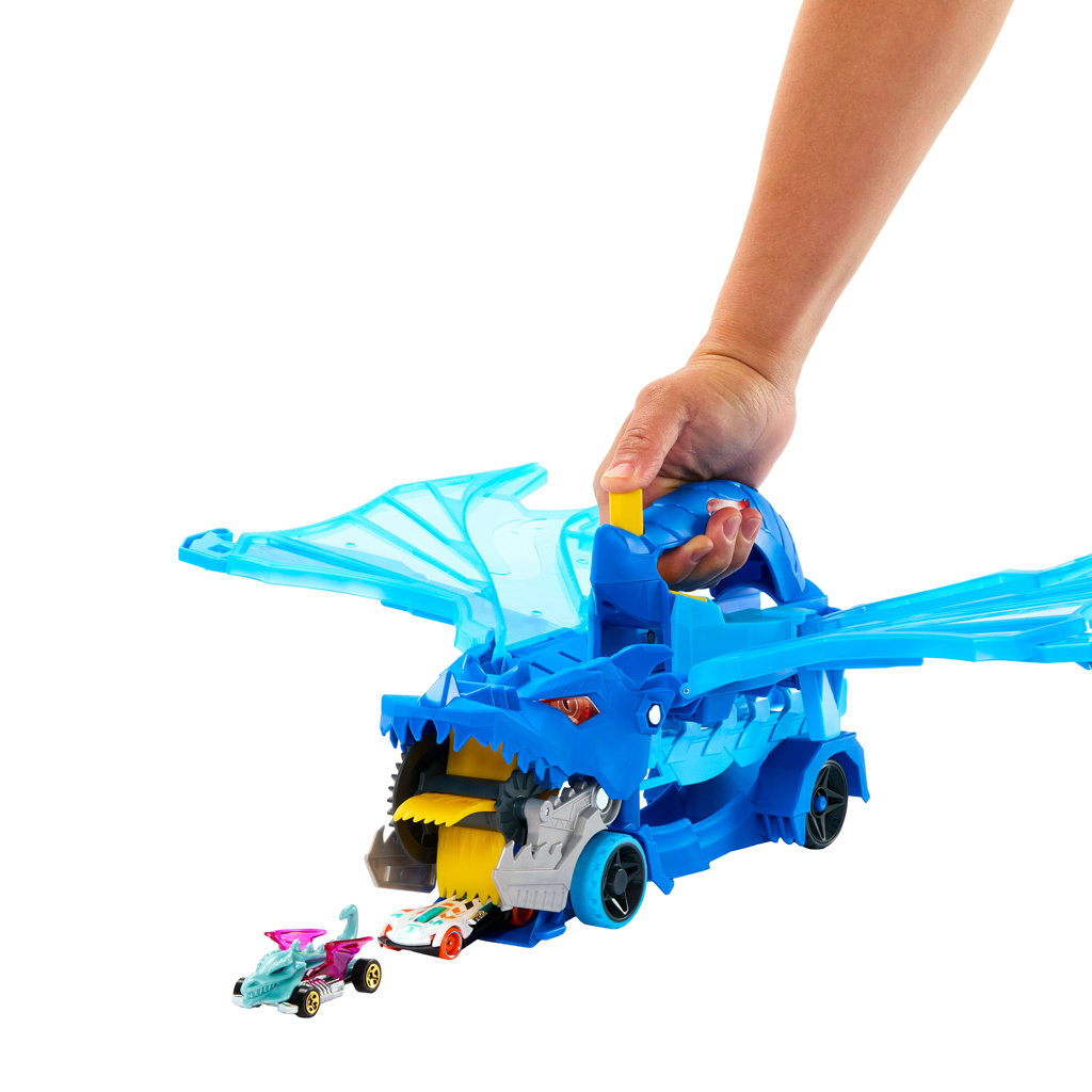Hot Wheels City: Драконоподобен автомобилен транспортьор - Mattel изображение 2