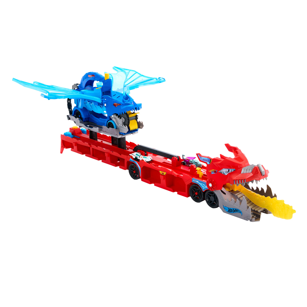Hot Wheels City: Драконоподобен автомобилен транспортьор - Mattel изображение 5