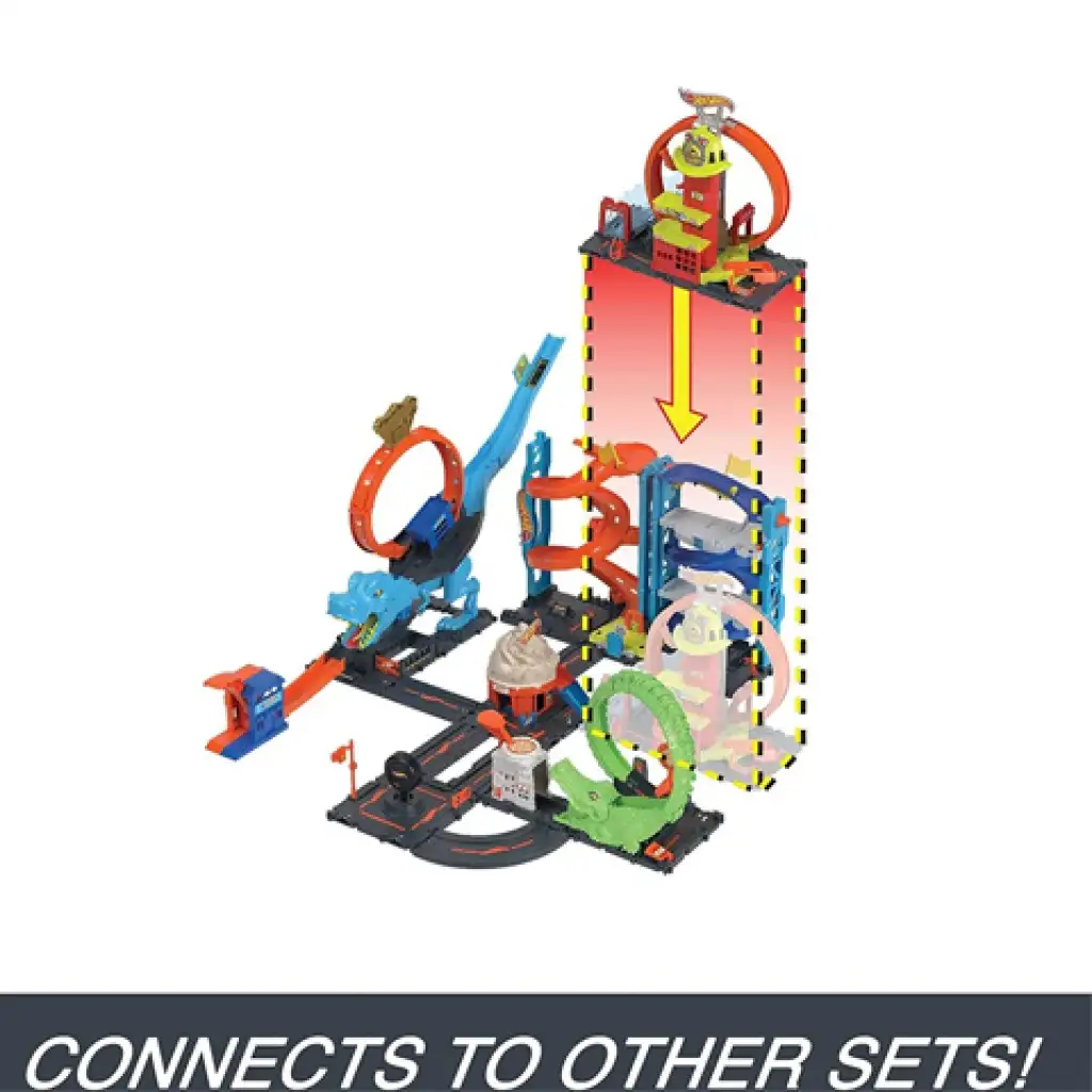 Hot Wheels City: Пожарна станция комплект - Mattel изображение 4