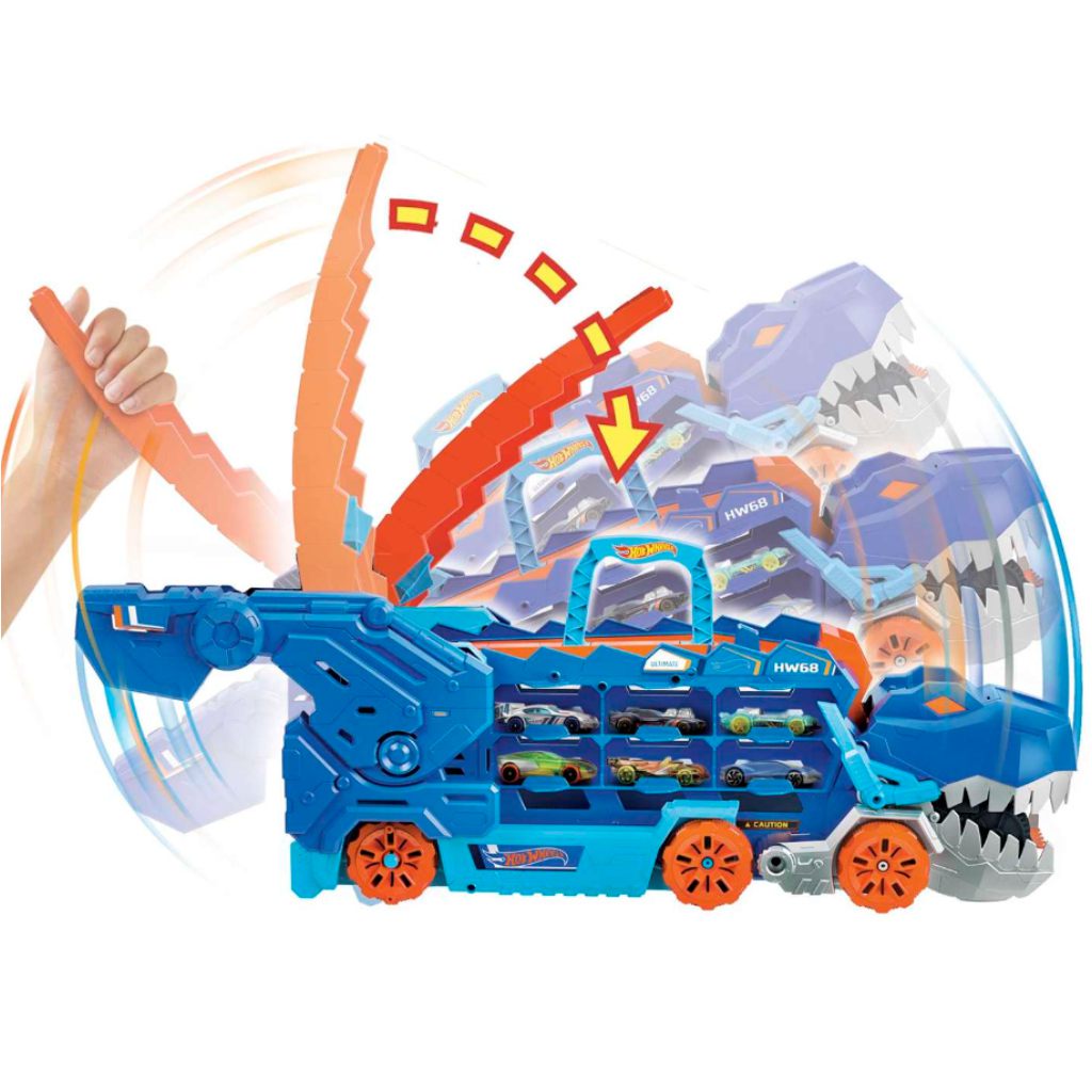 Hot Wheels City: Преобразуем Ultimate Автопреносител T-Rex - Mattel изображение 2
