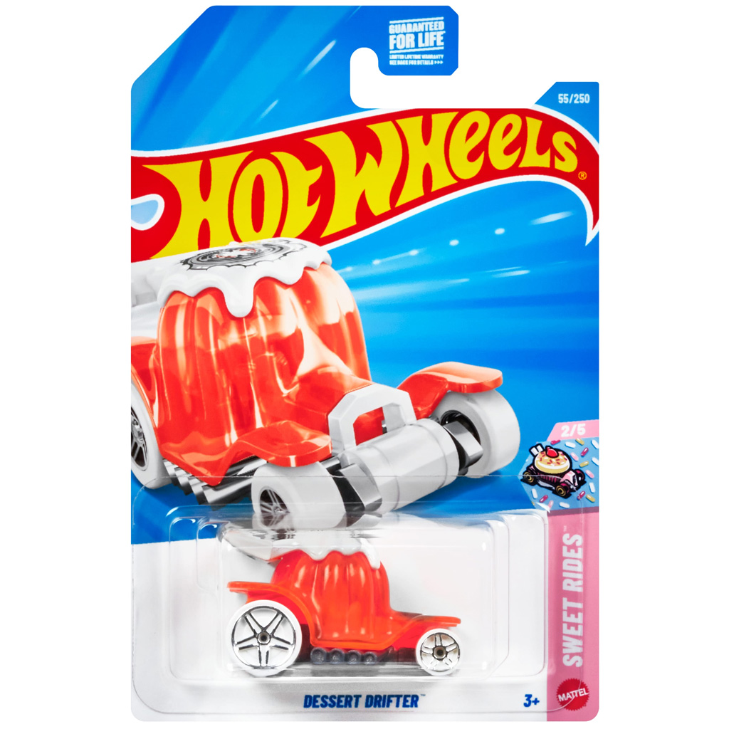 Hot Wheels: Dessert Drifter оранжева количка 1/64 - Mattel изображение 1