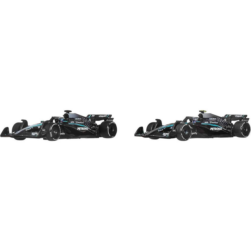 Hot Wheels F1 Малка кола 2-ри пакет - Mercedes: Antonelli + Russell - Mattel изображение 2