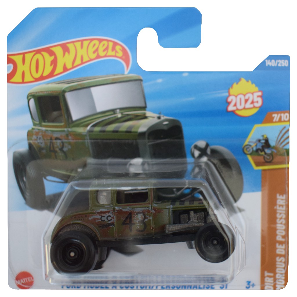 Hot Wheels: Ford Model A Custom зелено количка 1/64 - Mattel изображение 1