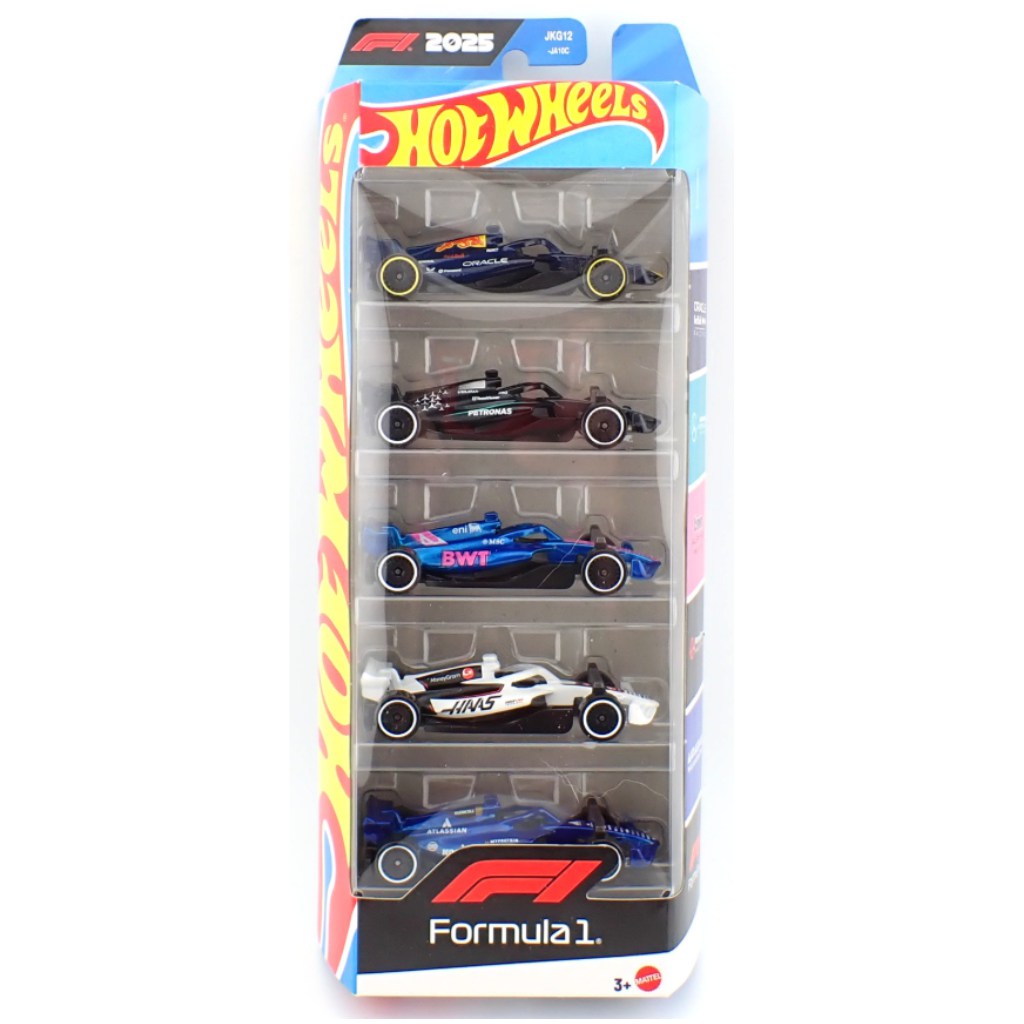 Hot Wheels Формула-1 комплект от 5 малки коли 1/64 – Mattel изображение 1