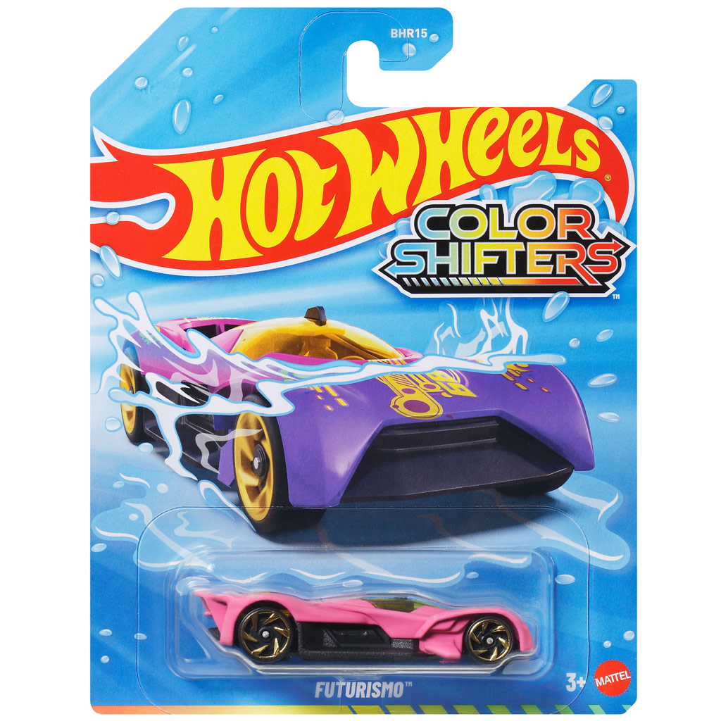 Hot Wheels: Futurismo цветен малък автомобил 1/64 - Mattel изображение 1