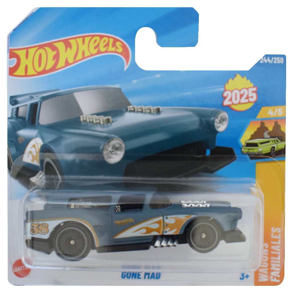 Hot Wheels: Gone Mad синя количка 1/64 - Mattel изображение 1
