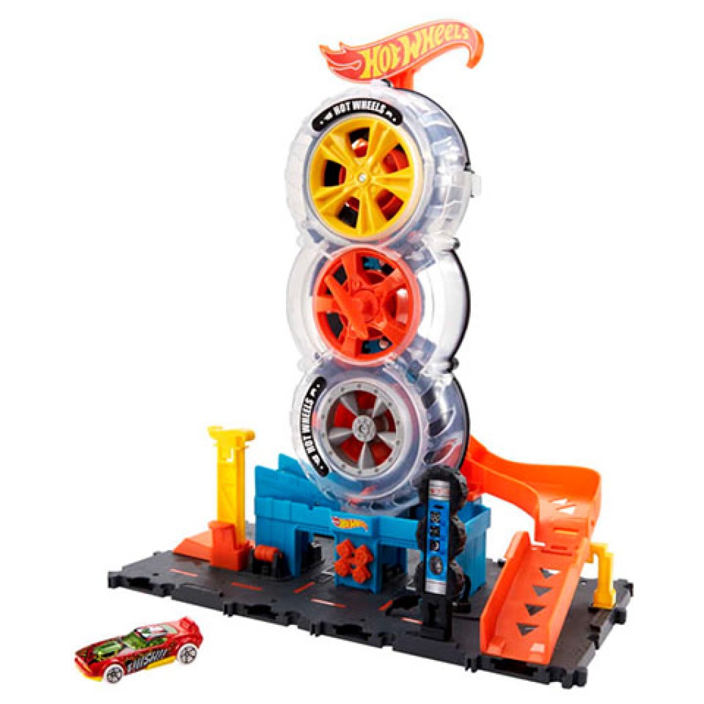 Hot Wheels: Градски триколесен гумен сервизен комплект - Mattel изображение 2